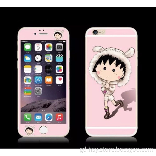 HUYSHE new fashion cartoon screen guard for iphone 6 screen protector 9h tempered glass